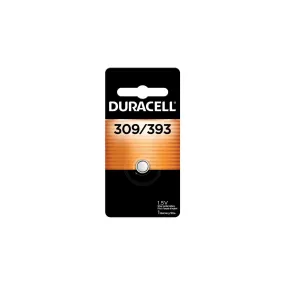 D309/393PK08 Duracell, Button Battery, Silver Oxide, 1PK