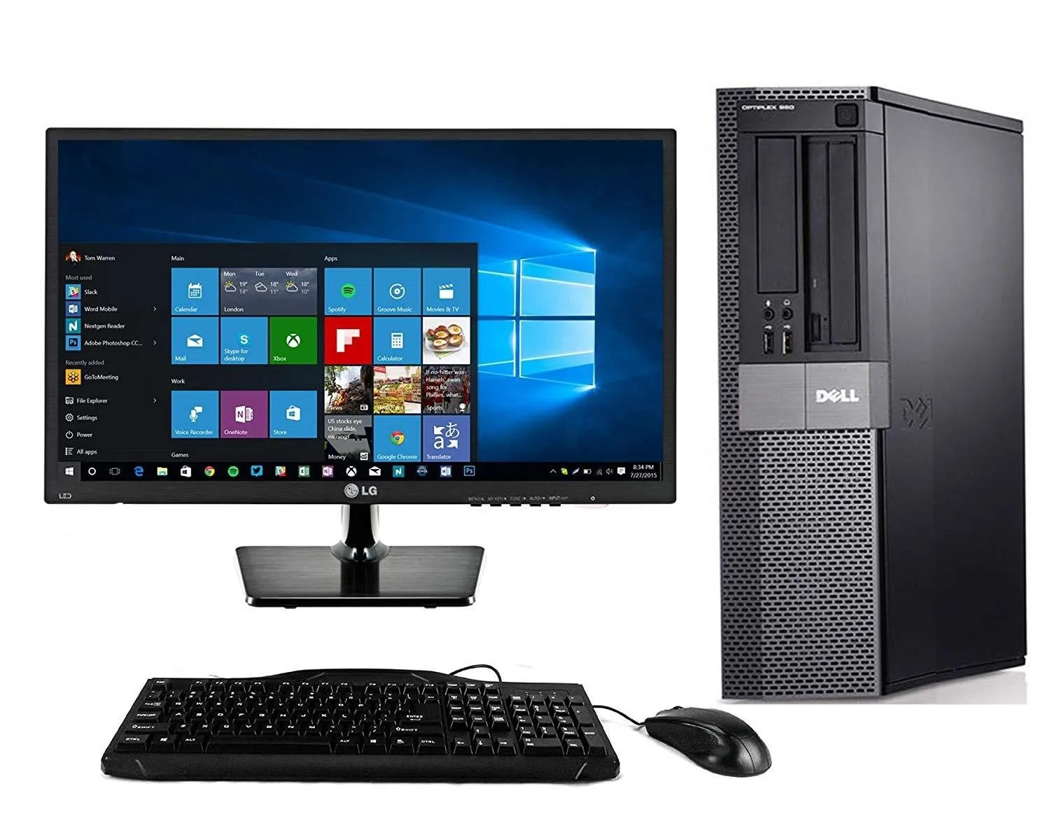 Dell Optiplex 790 Desktop   22 Inch Dell Monitor~Windows 10 64 Bit ~ Keyboard~Mouse~WiFi Refurbished