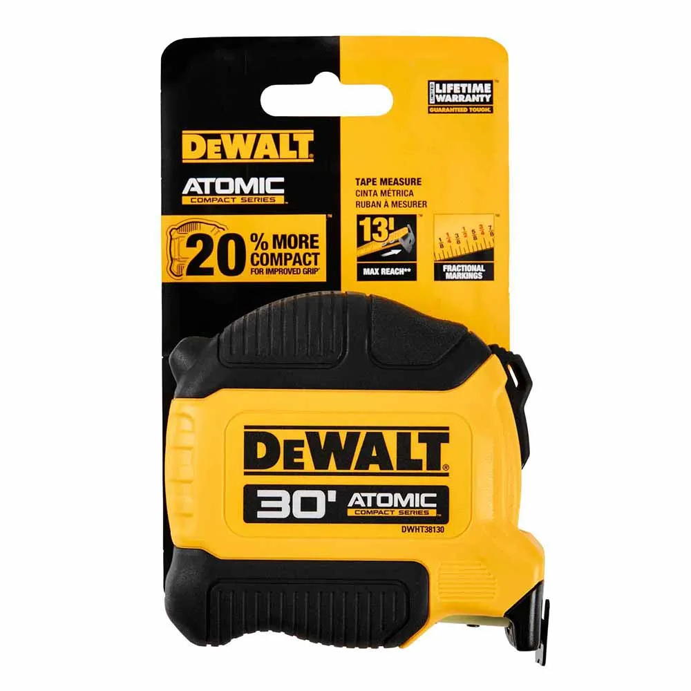 DeWalt DWHT38130S Atomic Compact Series 30 FT TAPE MEASURE