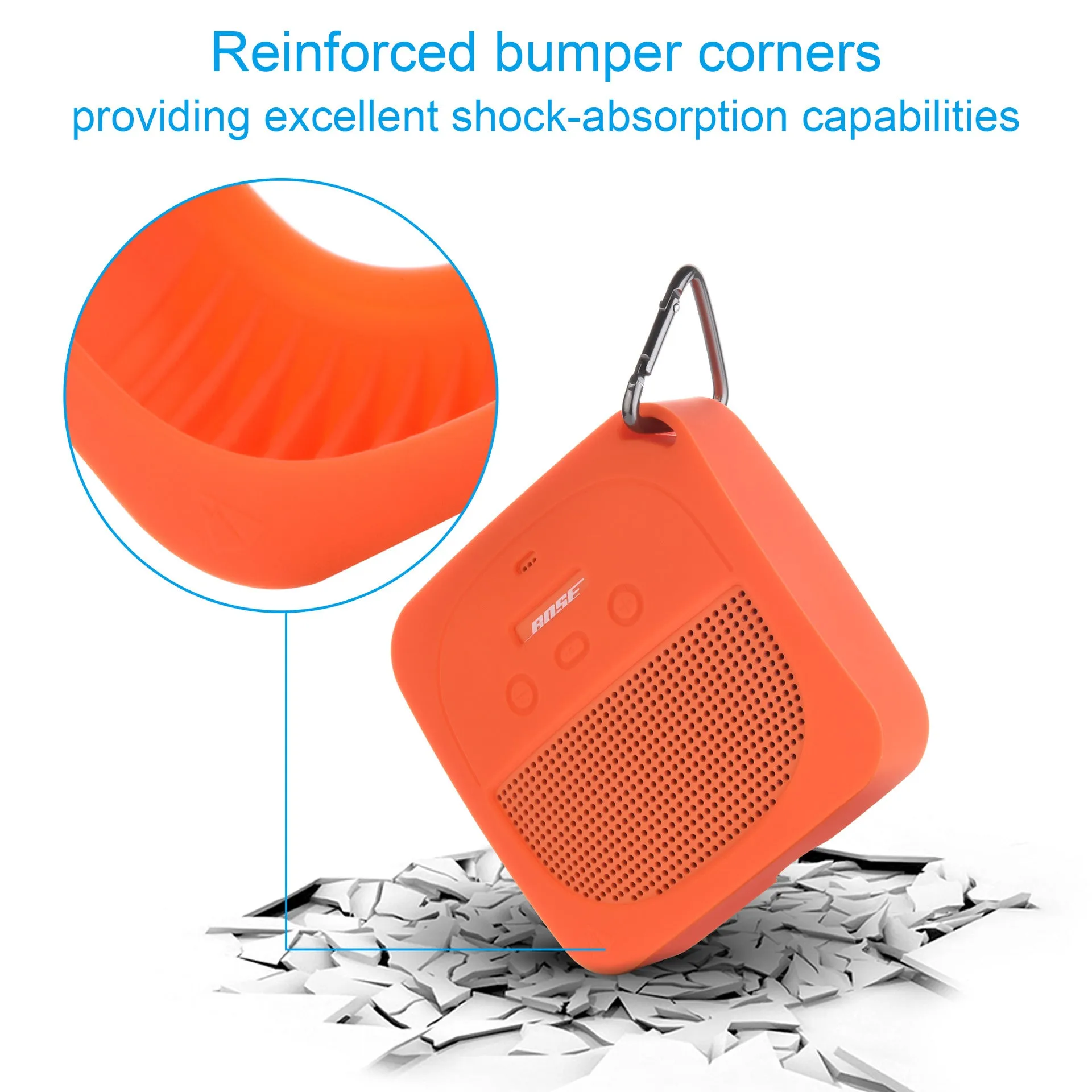 Drop-Resistant Silicone Storage Bag Suitable for Doctor Bose SoundLink Micro Protective Case