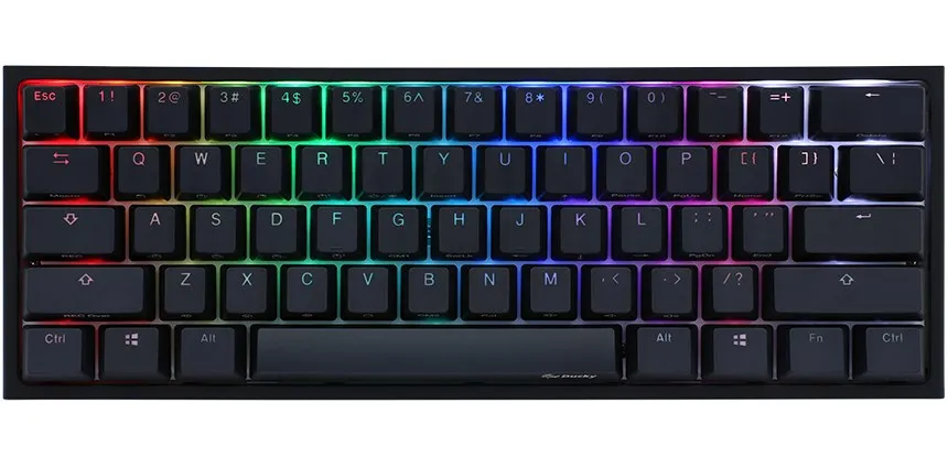 Ducky One 2 Mini Rgb Keyboard Gaming Usb Swiss Black