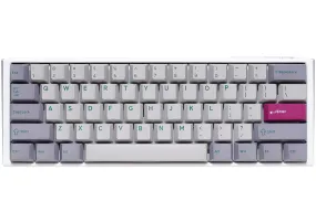 Ducky One 3 Mist Grey Mini Gaming Keyboard, Rgb Led - Mx-Red (Us)