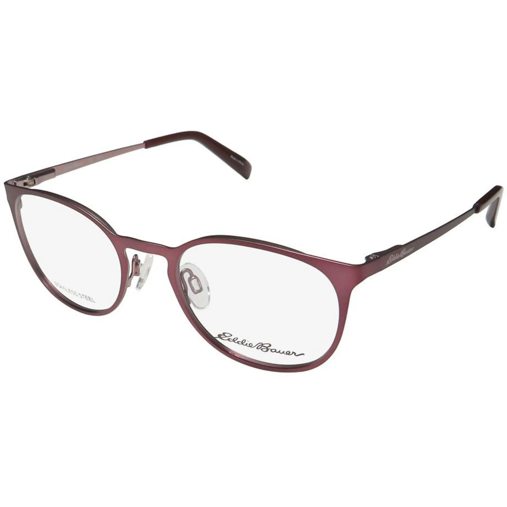 Eddie Bauer Women's Eyeglasses - Wine Metal Frame Demo Lens | EDDIE BAUER 32205 WI