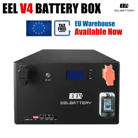 EEL 48V Battery Box V4 Kit with Bluetooth BMS 15Kwh Energy Storage Stackable Type EU Shipping