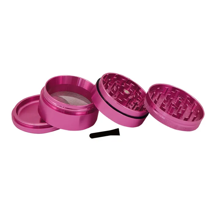 Elements Pink  Grinder - Large 65mm Aluminium 4 Part