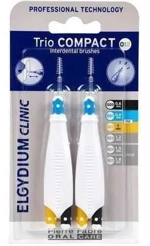 ELGYDIUM Clinic Trio Compact 012 interdental brush