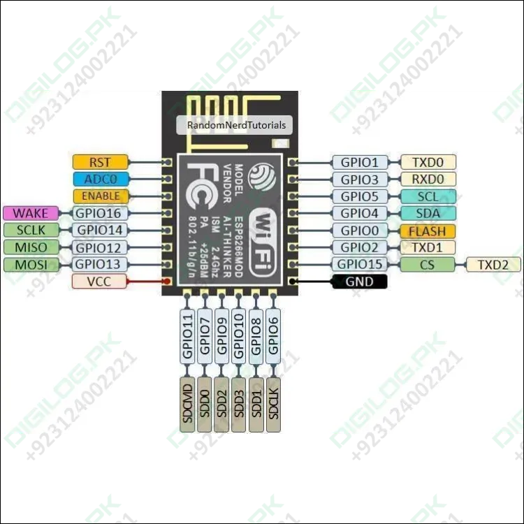 Esp-12 Esp8266-12e Wifi Module Wireless Iot Board Module