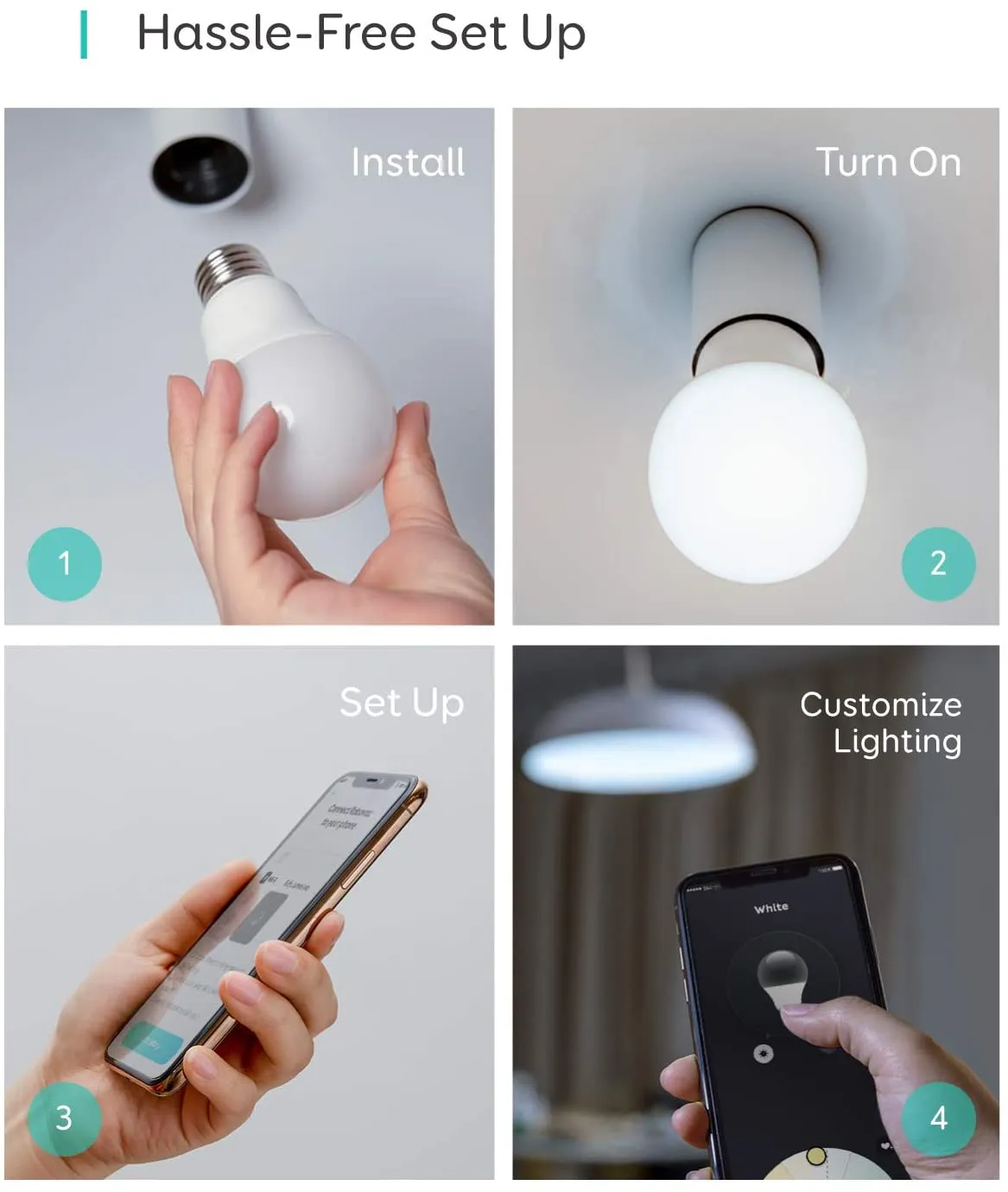 EUFY by Anker, Lumos Smart Bulb 2.0 - Tunable White, Soft White to Daylight, 9W, Works with Amazon Alexa and The Google Assistant, No Hub Required, Wi-Fi, 60W Equivalent, Dimmable LED Bulb, A19, E26,