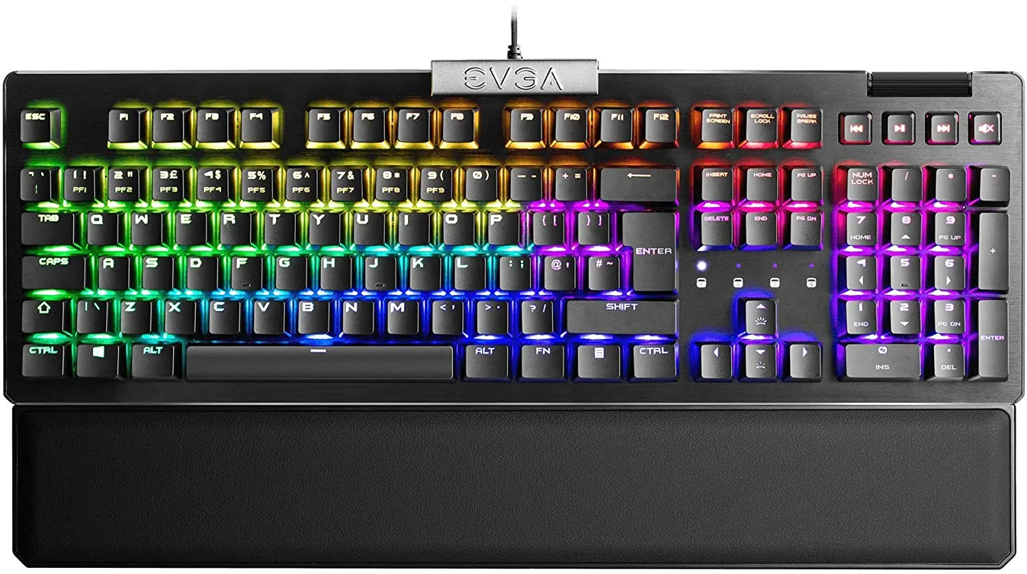 EVGA Z15 Rgb Mechanical Gaming Keyboard, Rgb Backlit Led, Hot Swappable Mechanical Kailh Speed Sliver Switches (Linear)