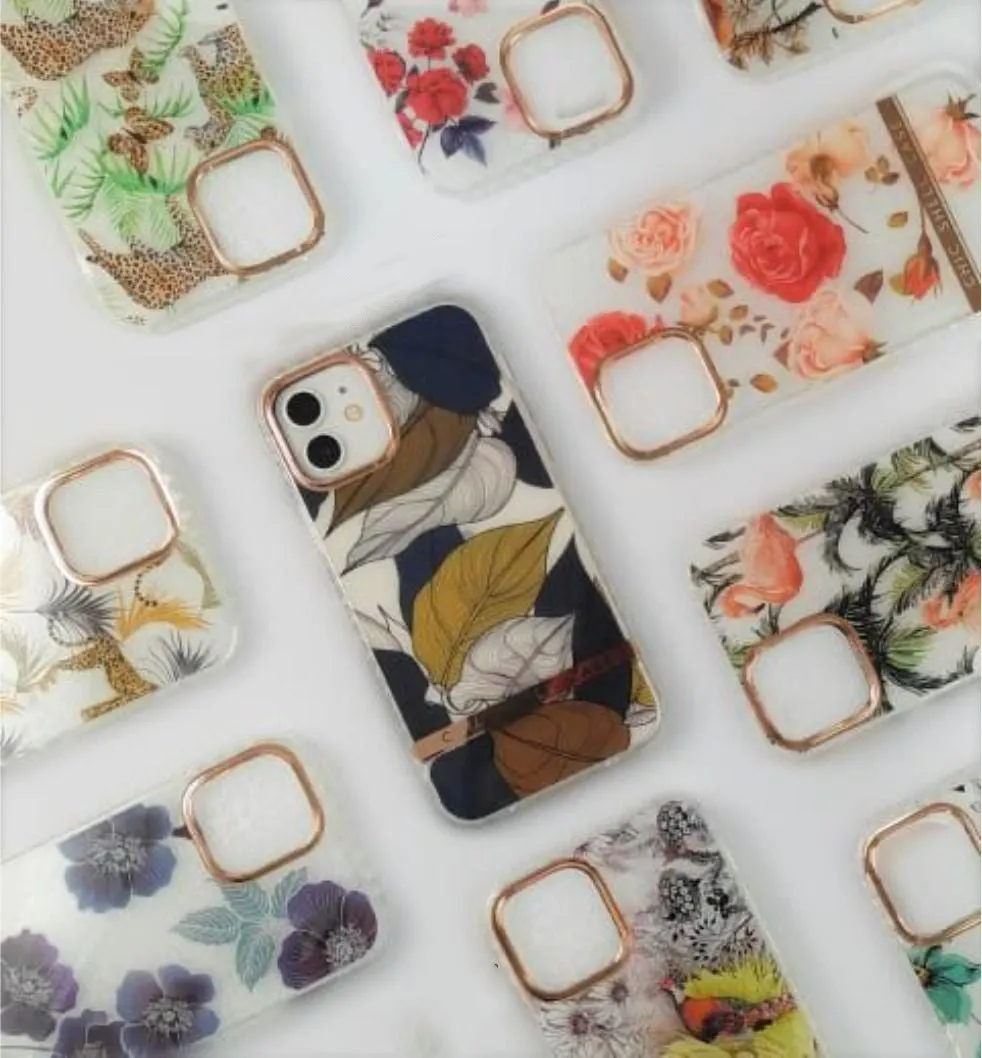 Fashion Flower Print Hard Case For Vivo