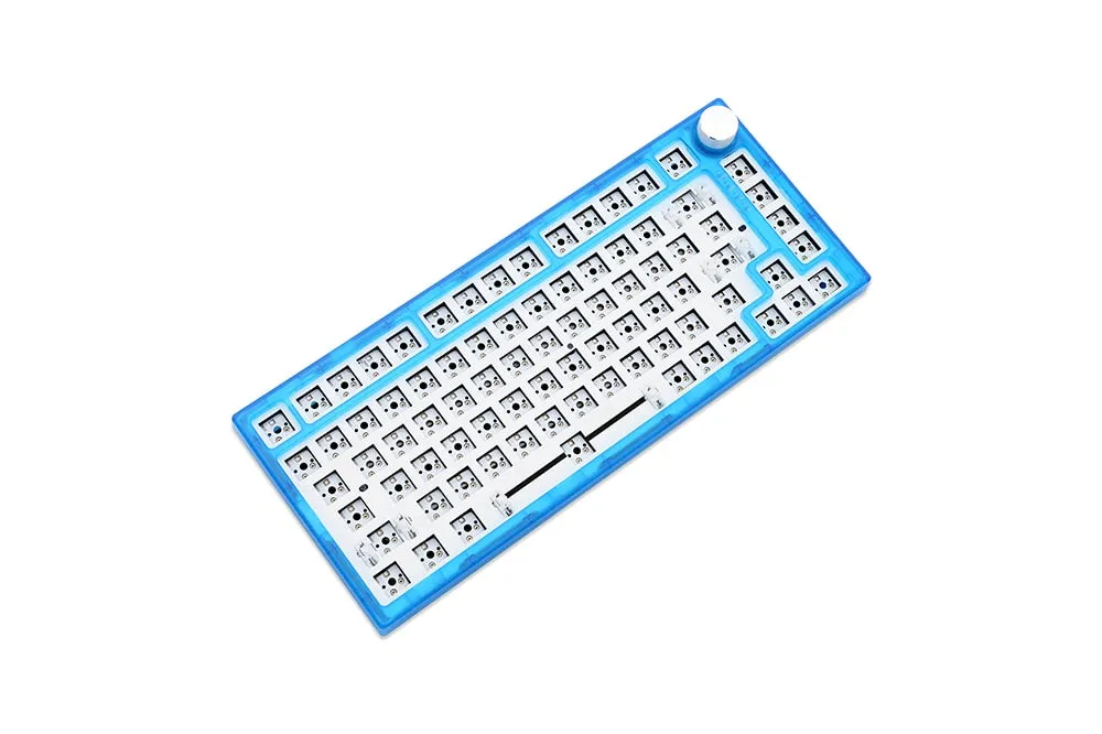 Feker IK75 Pro 3 Mode Wireless 75% Gasket Mechanical Keyboard kit hot swappable switch lighting effects RGB led type c 2.4G BT