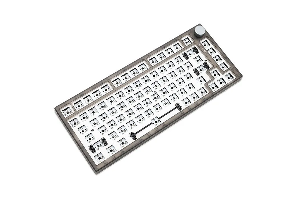 Feker IK75 Pro 3 Mode Wireless 75% Gasket Mechanical Keyboard kit hot swappable switch lighting effects RGB led type c 2.4G BT