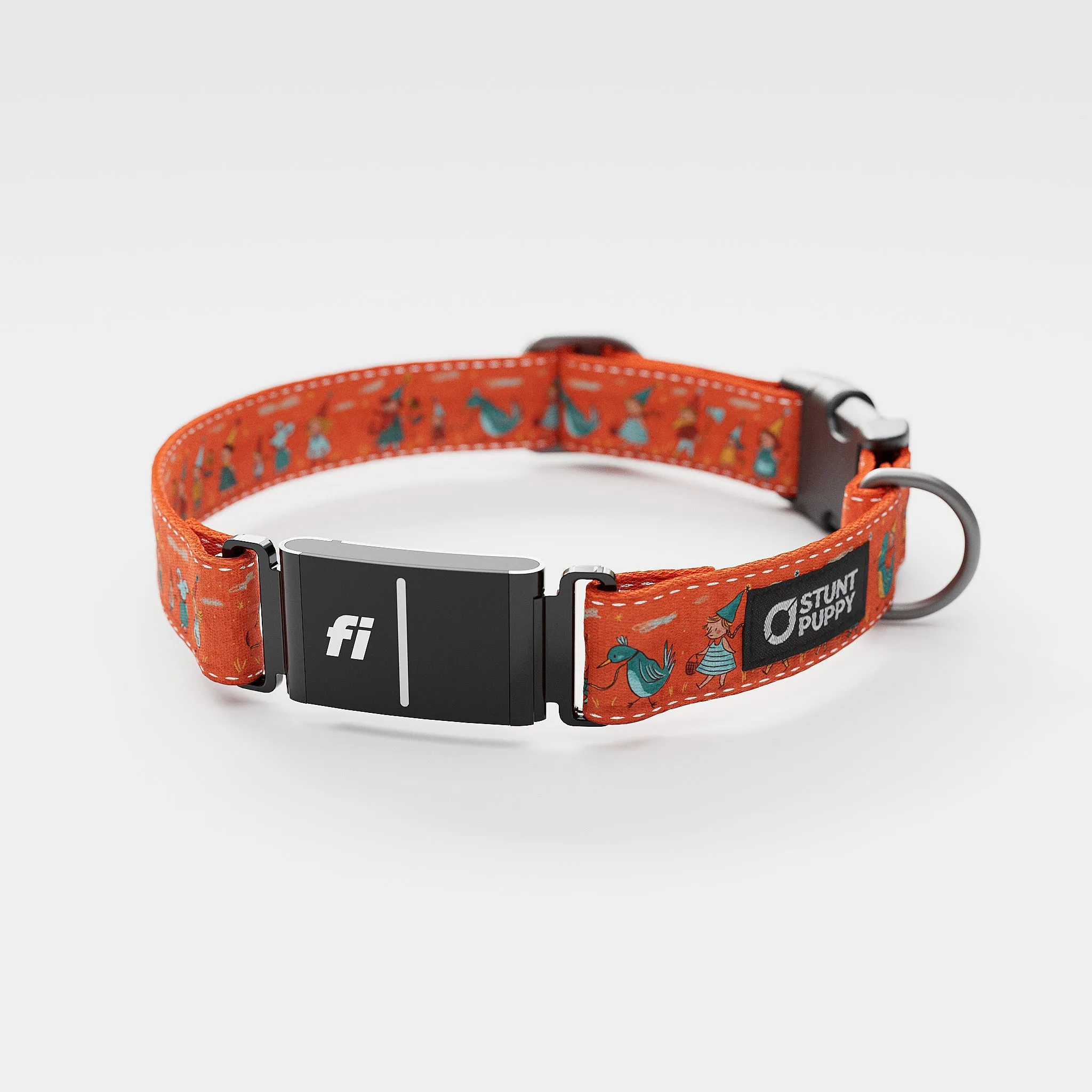 Fi GPS Included Jill Kittock Gnomes Everyday Collar (6 month subscription)