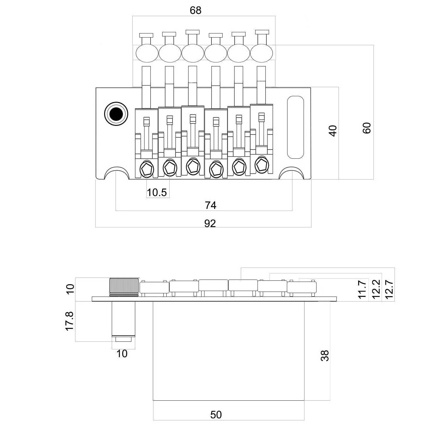 Floyd Rose Licensed Original Style Tremolo System