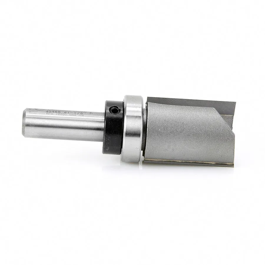 Flush Trim Plunge Router Bit | 1 1⁄8 Dia x 1 1⁄2 x 1⁄2" Shank with Upper BB | 45468 | 738685854686