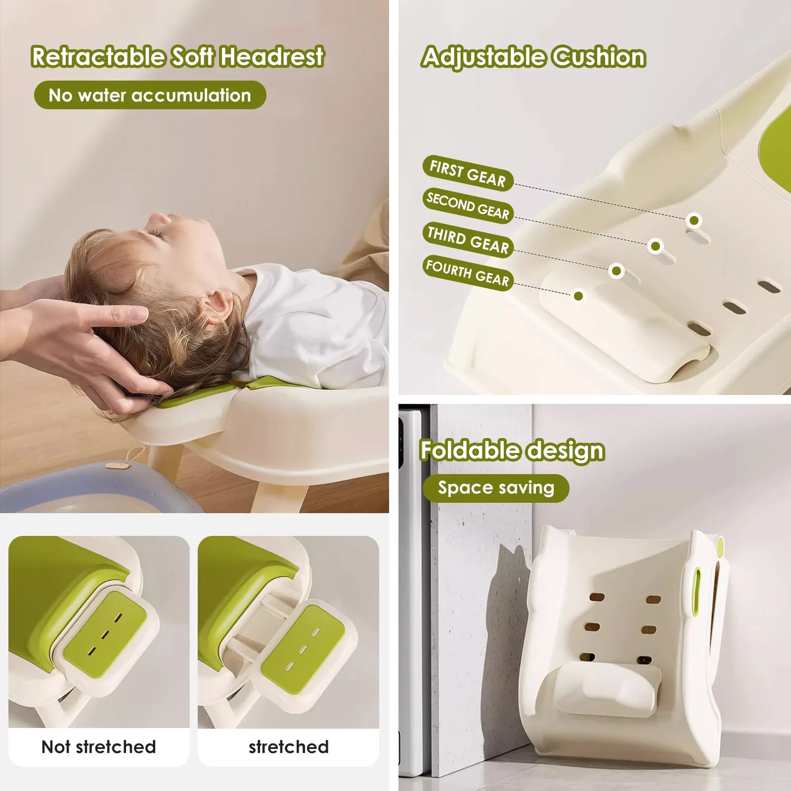 Foldable Toddler Shampoo Chair