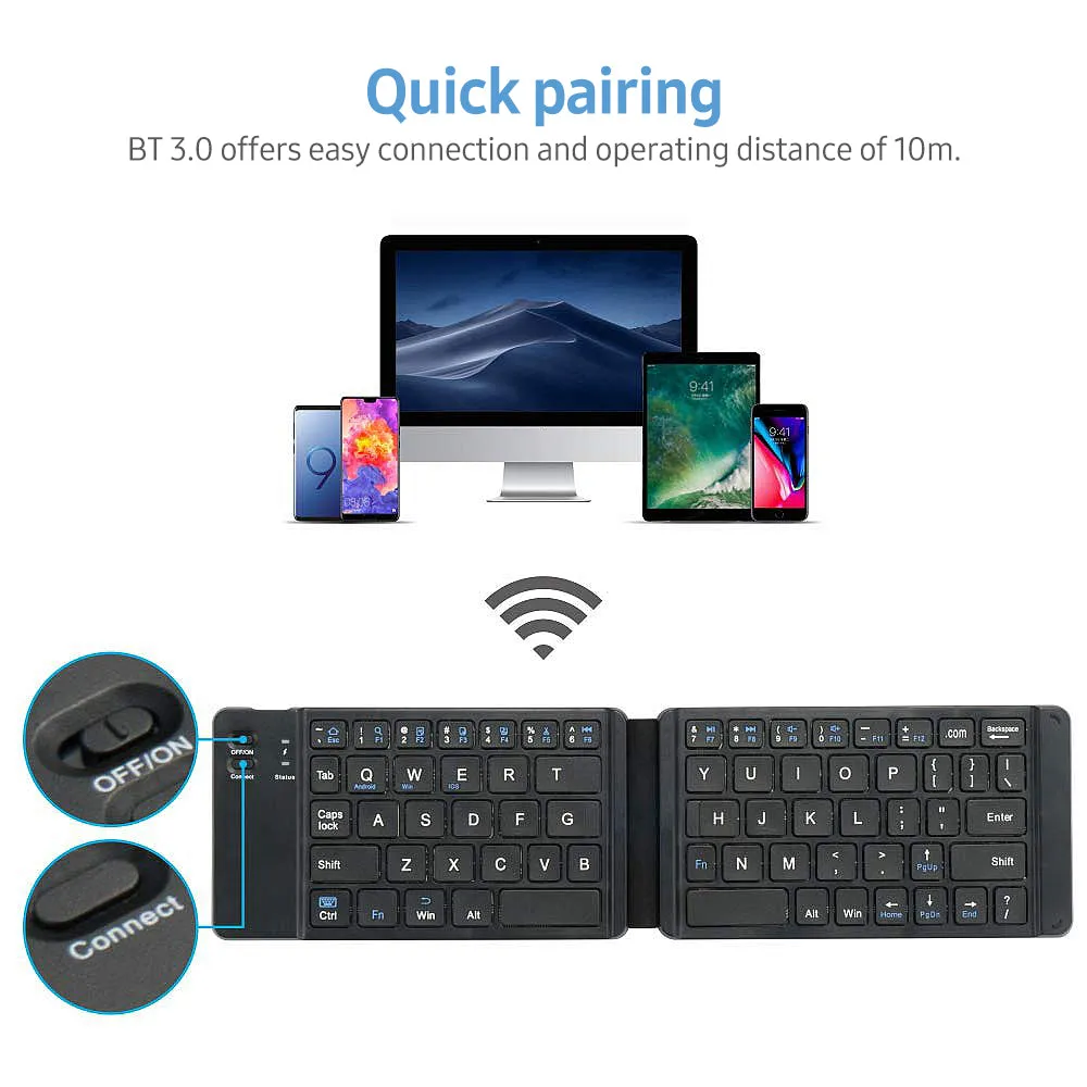 Folding Pocket-size BT Keyboard