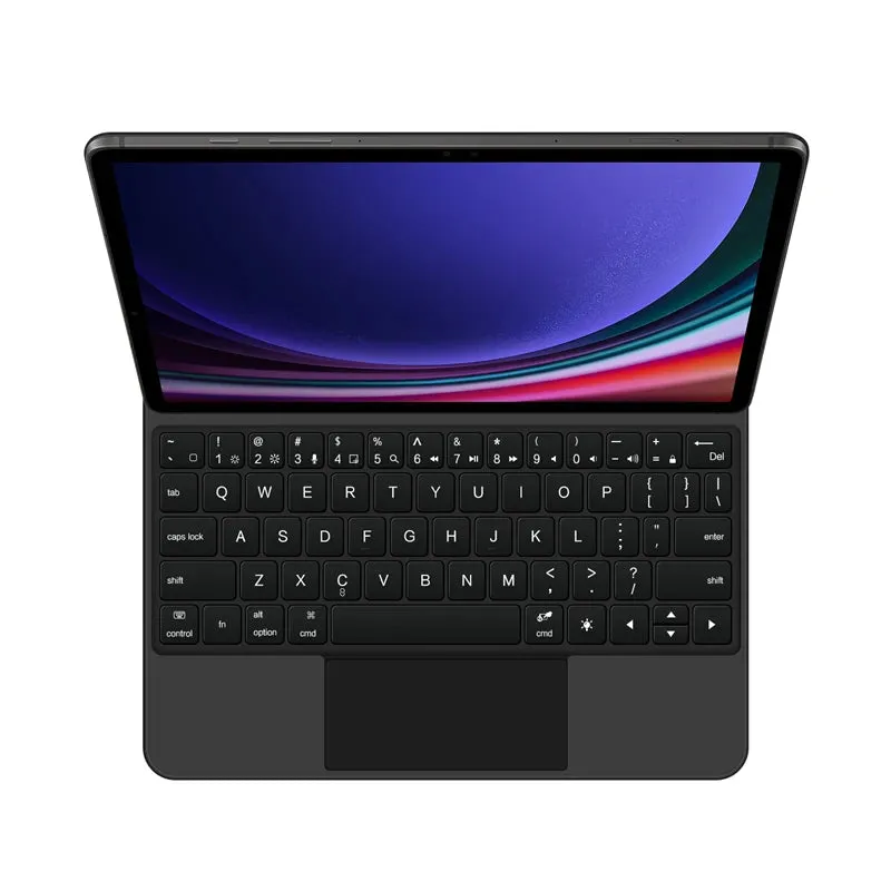 Folio Magic Keyboard for Samsung Galaxy Tab S7 S8 S9 11 inch for Tab S9 FE 10.9"Tablet Case Smart Floating Design Keyboard Cover