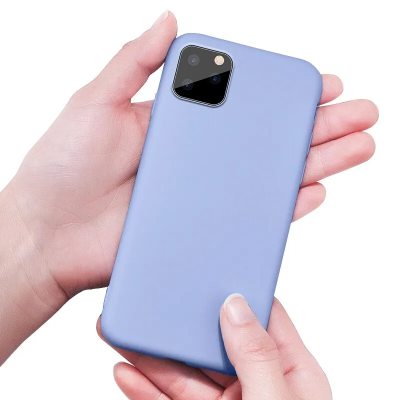 For Apple iPhone 11 Pro Max Case Liquid Silicone Rubber Soft Cover For Apple iPhone 11 iPhone11 2019 Phone Case Shockproof