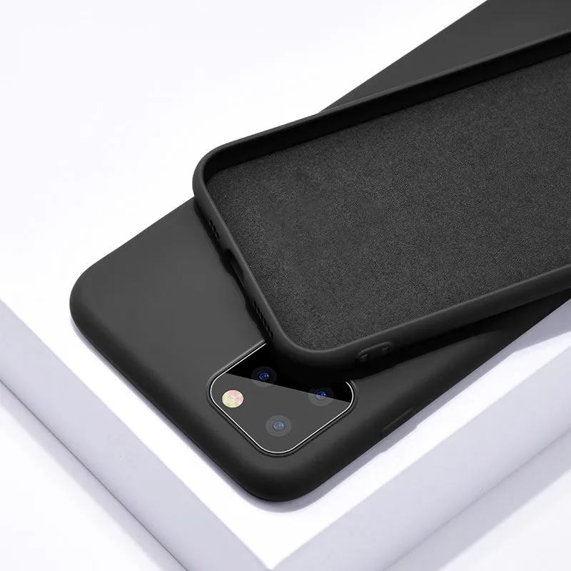 For Apple iPhone 11 Pro Max Case Liquid Silicone Rubber Soft Cover For Apple iPhone 11 iPhone11 2019 Phone Case Shockproof