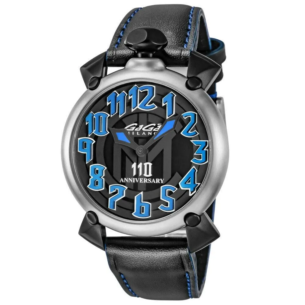 GaGà Milano Manuale 46 110 Anniversary Watch Inter Milan Limited Edition 6010.11