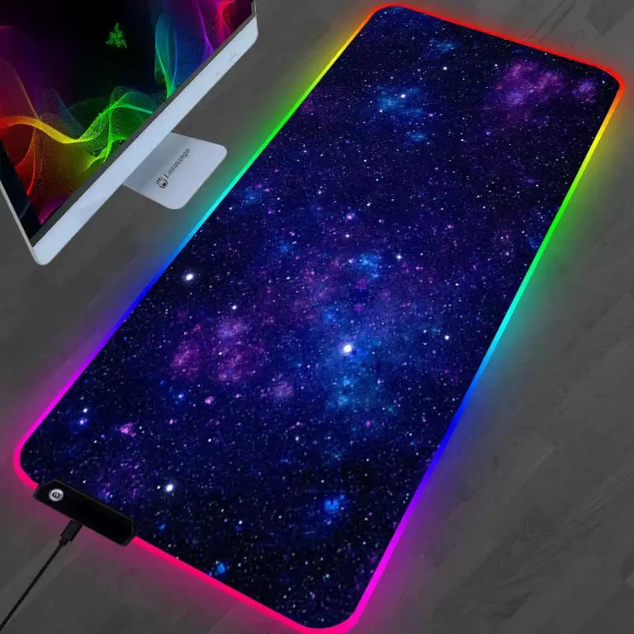 Gaming Mouse Pad - RGB Galaxy XL & L LED Desk Mat