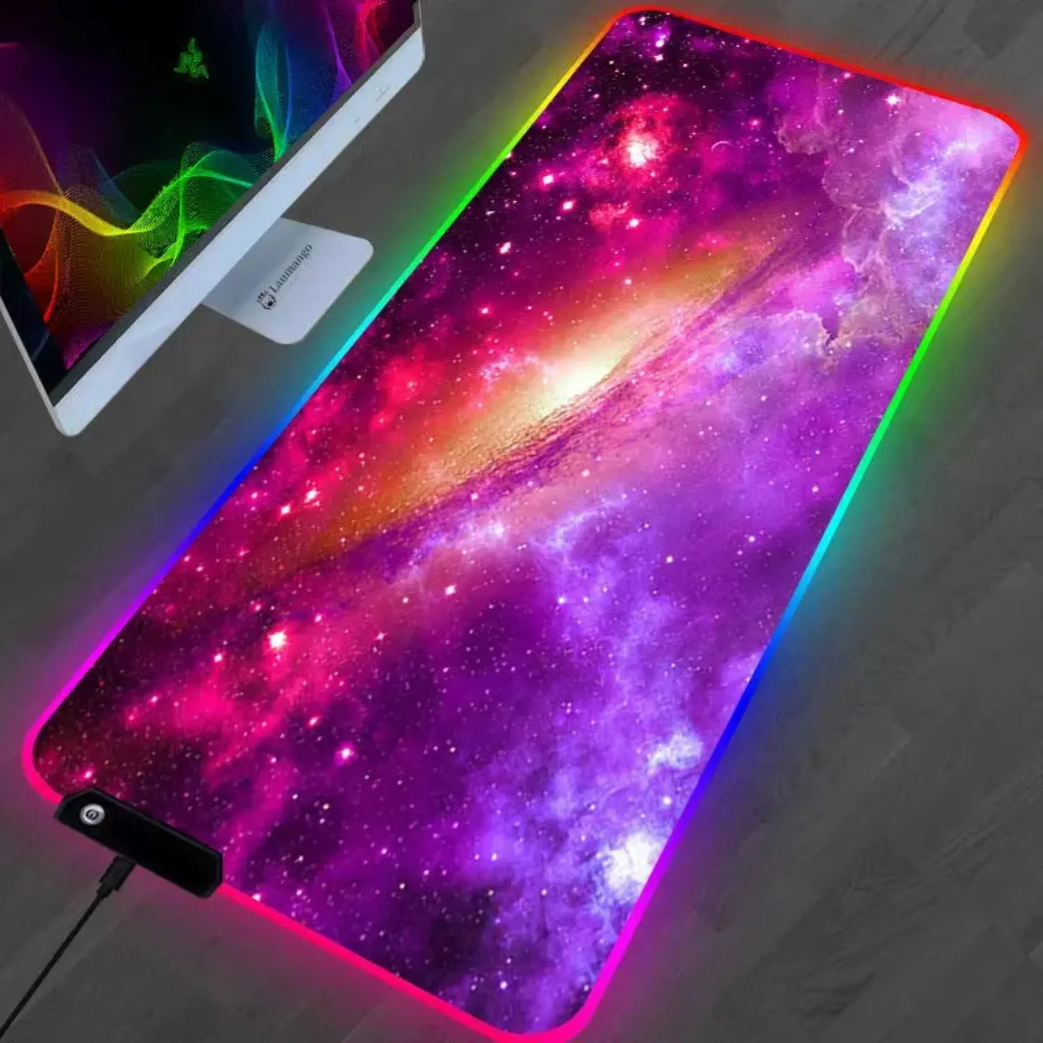 Gaming Mouse Pad - RGB Galaxy XL & L LED Desk Mat