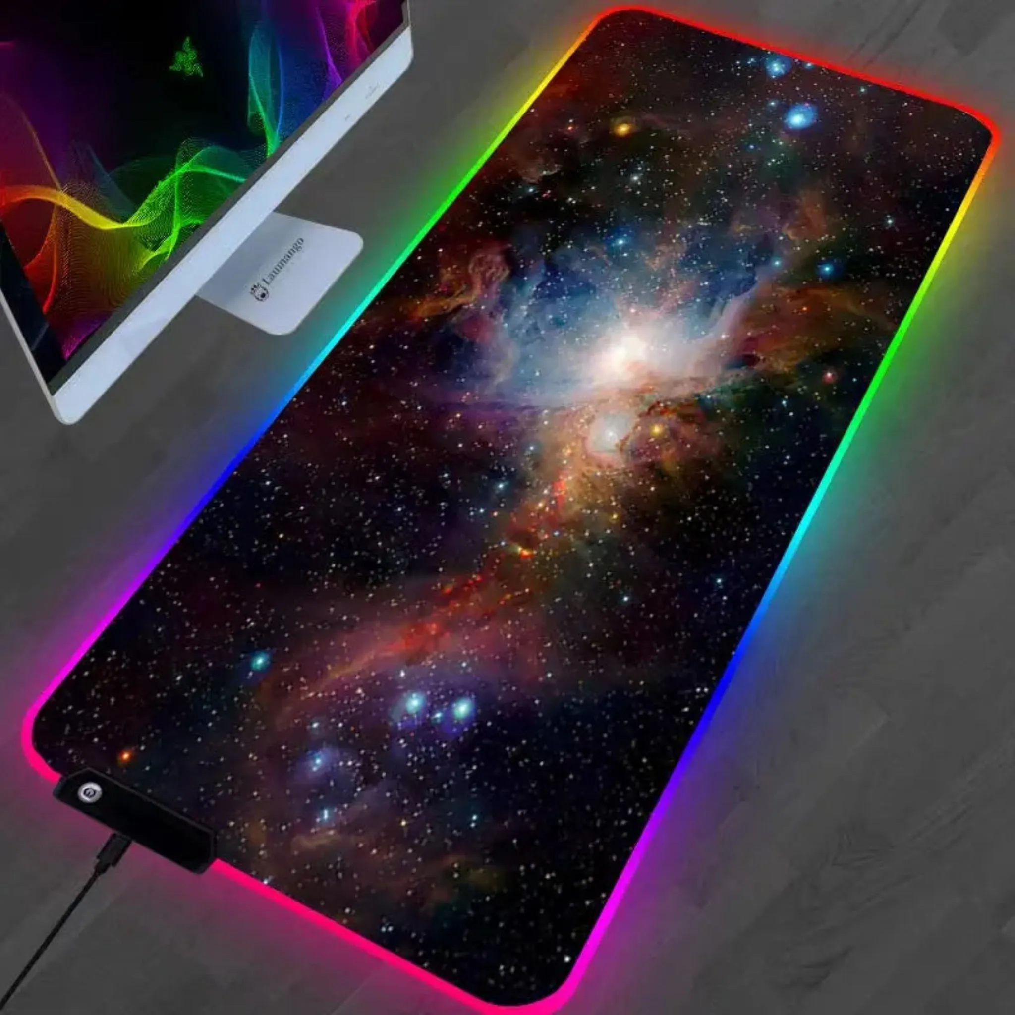 Gaming Mouse Pad - RGB Galaxy XL & L LED Desk Mat