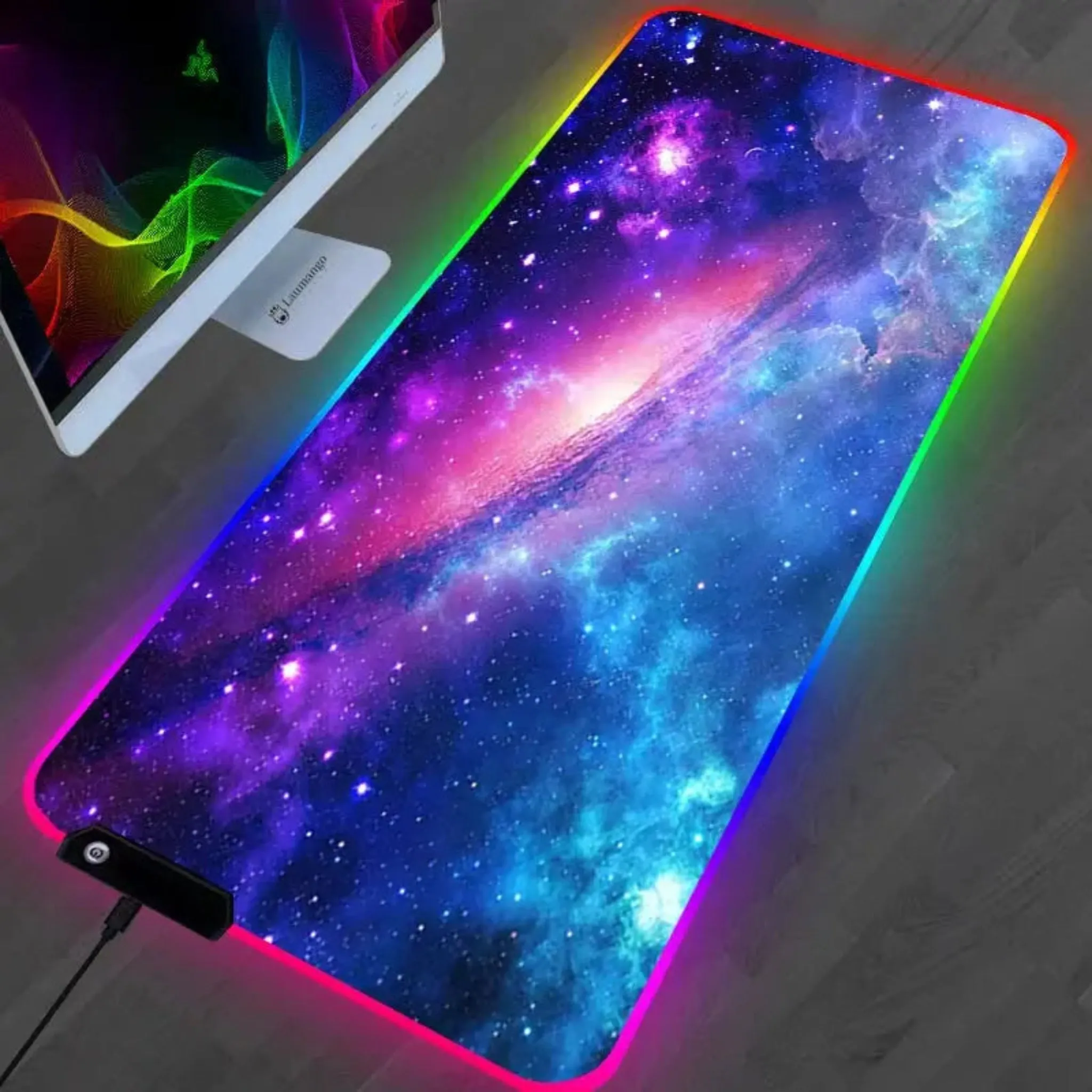 Gaming Mouse Pad - RGB Galaxy XL & L LED Desk Mat