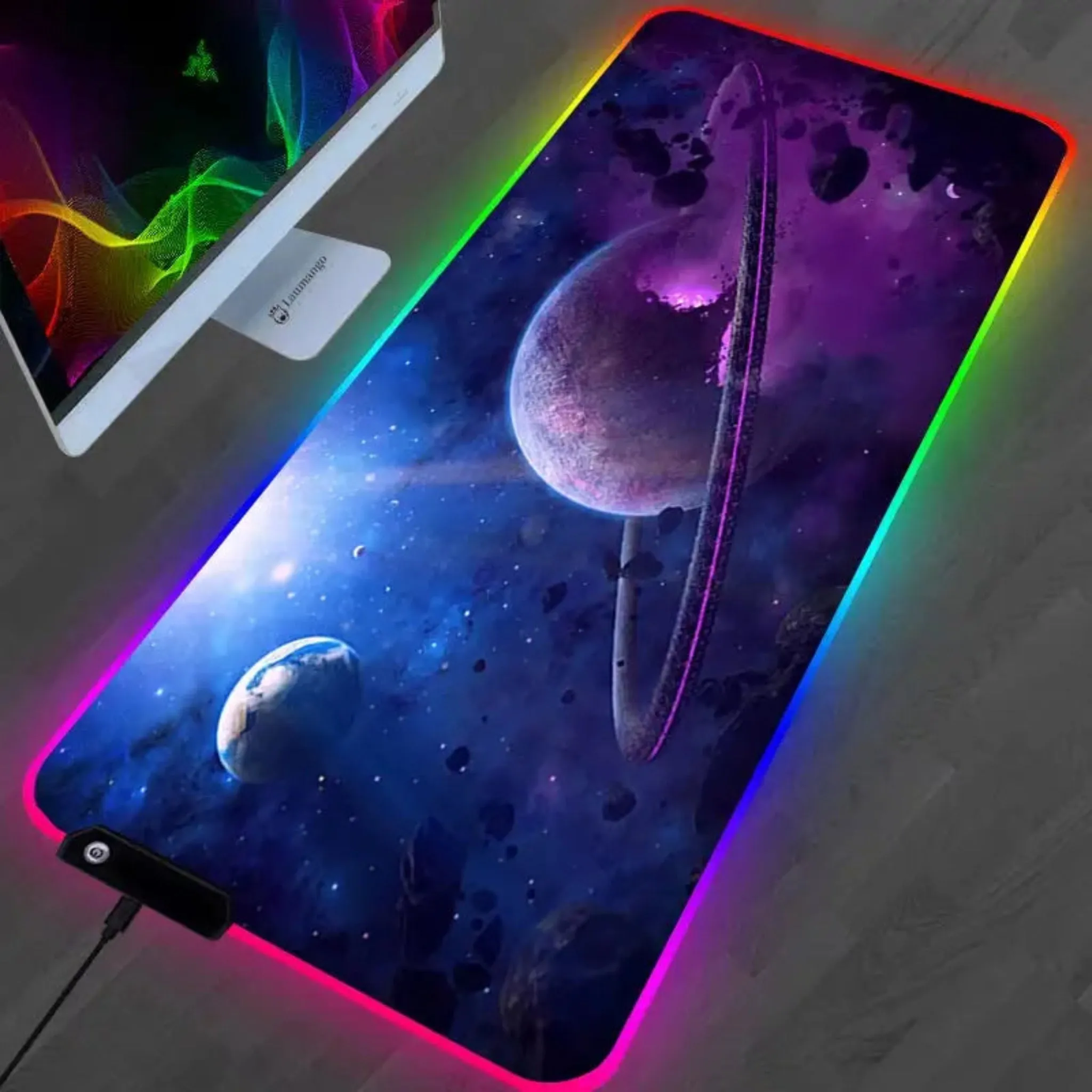 Gaming Mouse Pad - RGB Galaxy XL & L LED Desk Mat