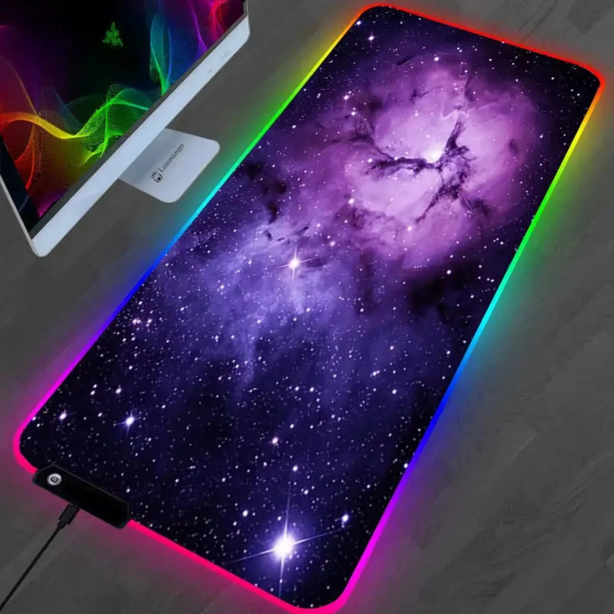 Gaming Mouse Pad - RGB Galaxy XL & L LED Desk Mat