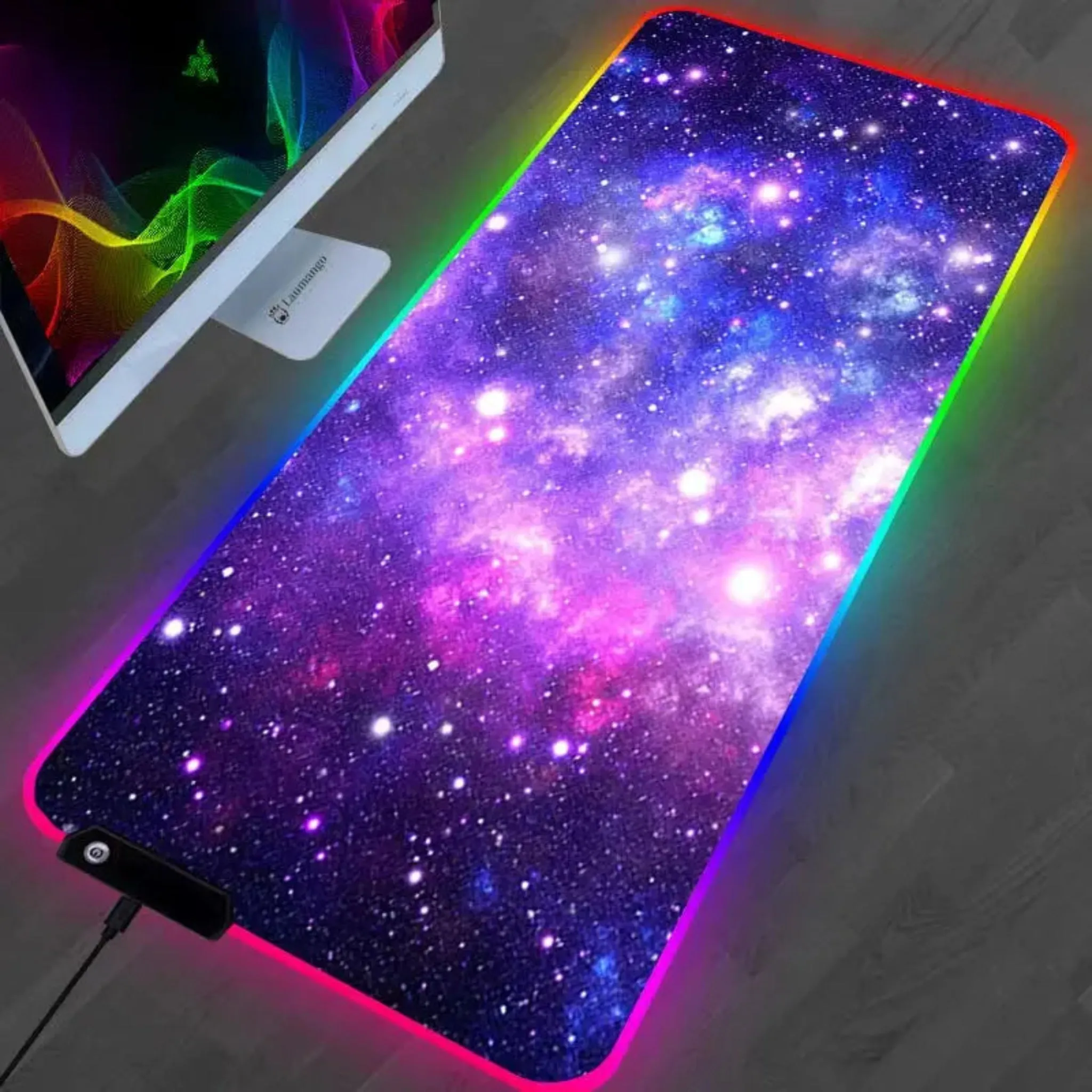 Gaming Mouse Pad - RGB Galaxy XL & L LED Desk Mat