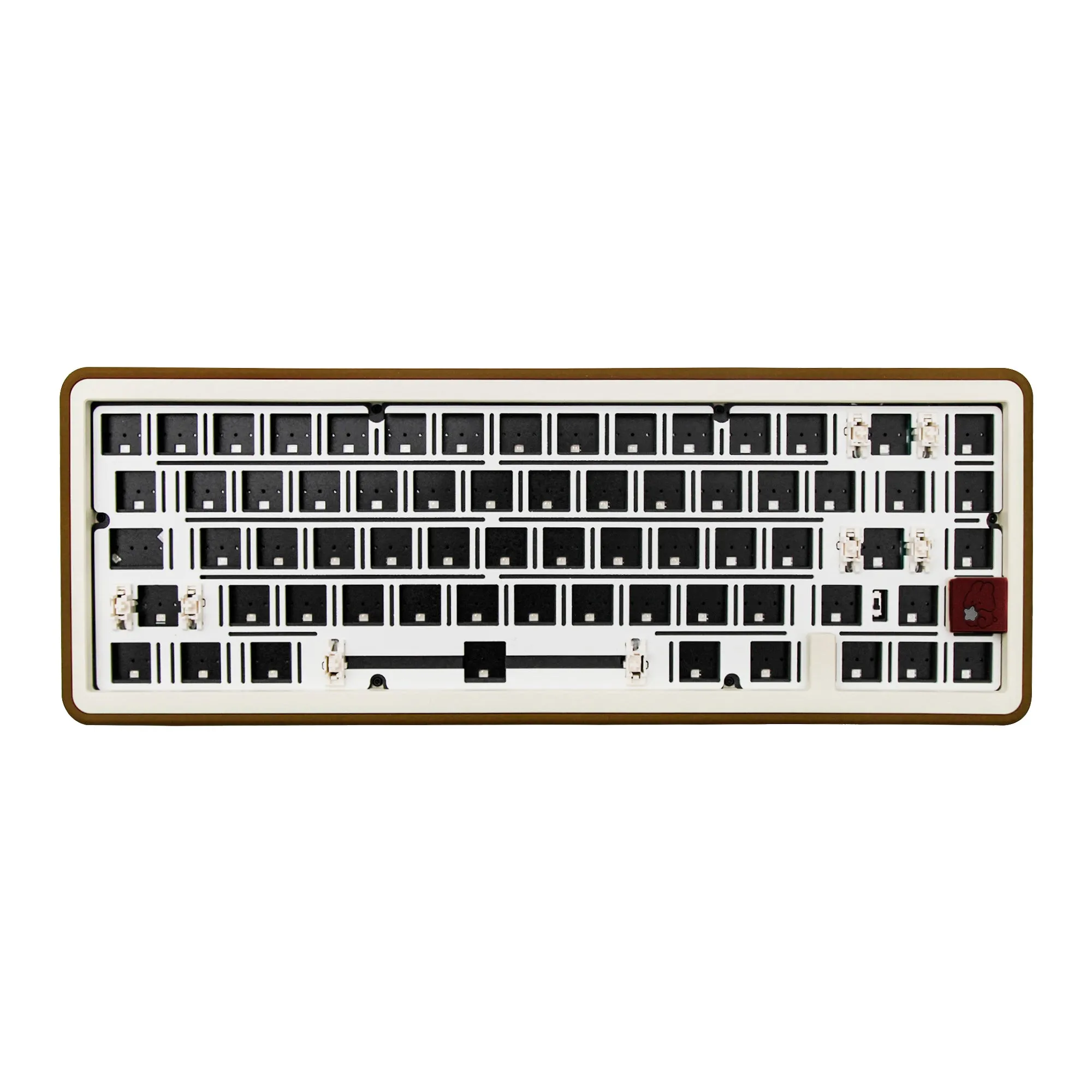 Geekzb Story 65 R3 Mechanical Keyboard Kit 3 Mode CNC Anodized Aluminum Case Electrophoretic Gasket Kit Type C 2.4g Bluetooth