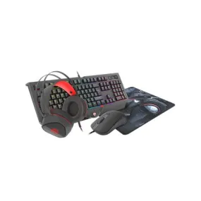 Genesis Cobalt 330 Us 4-In-1 Gaming Kit Keyboard   Mouse   Headphones   Pad