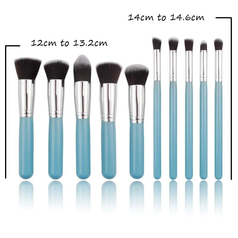 Glamza 10pc Brush Sets - Pink or Blue