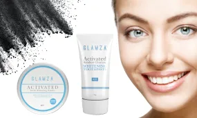 Glamza Activated Bamboo Charcoal Whitening Toothpaste and or Powder - Non Fluoride Mint