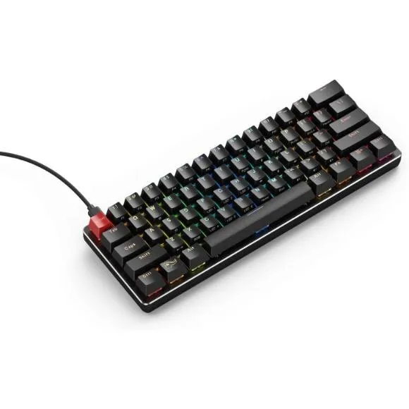 Glorious GMMK Modular Mechanical Gaming Keyboard - 60%, GMMK-Compact-BRN, Black