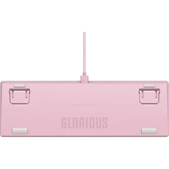 Glorious GMMK2 Modular Mechanical Keyboard | Pre-Built Edition | Compact 65% | Pink USA TKL | GLO-GMMK2-65-FOX-P