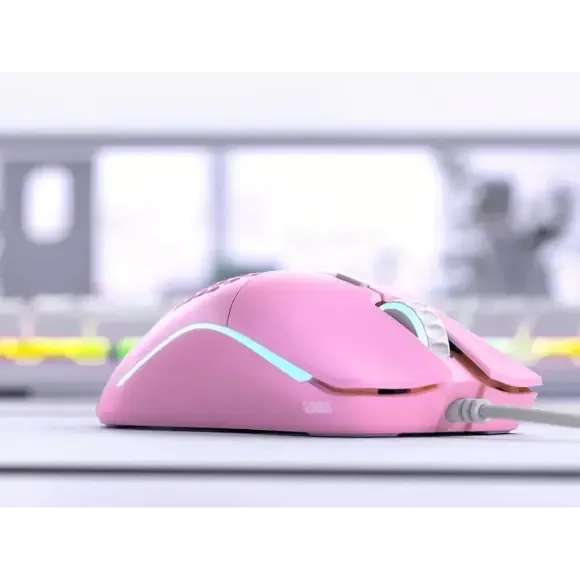 Glorious Model O-Minus Wired Gaming Mouse - Matte Pink