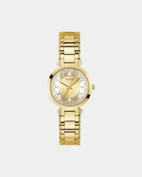 Guess Mainline Women's Crystal Clear Watch Gold