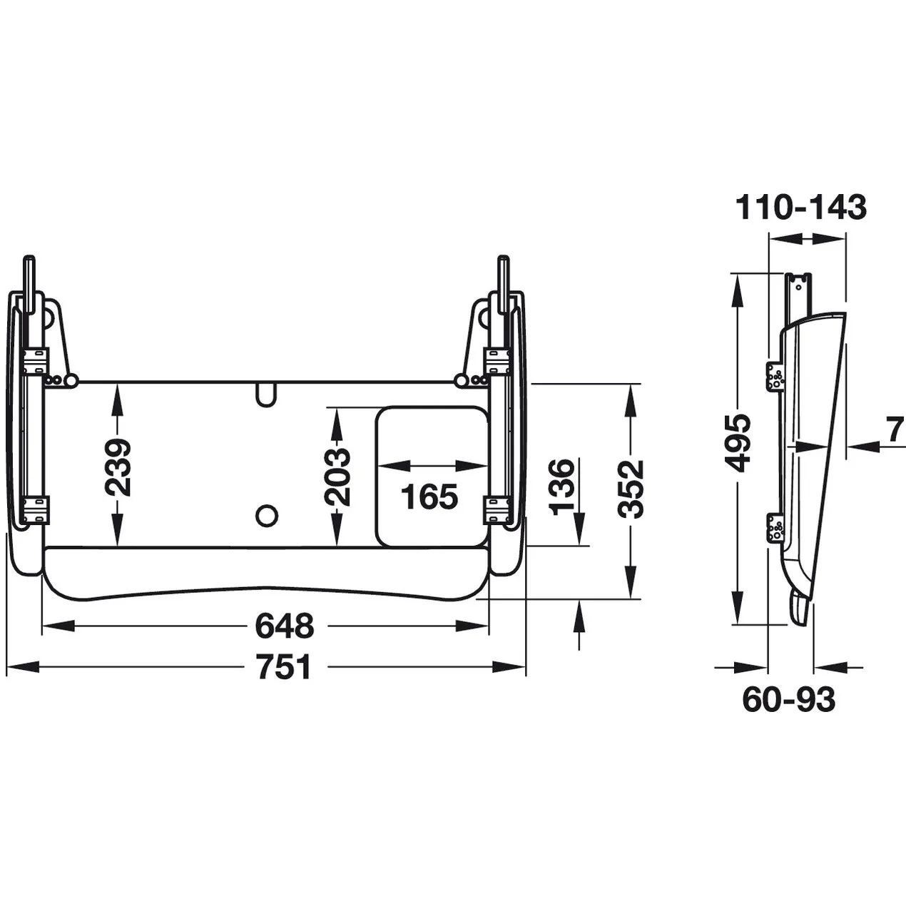 Hafele Accuride Model 200 Standard Keyboard System