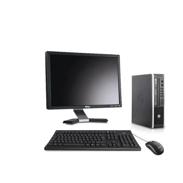 HP Compaq Elite 8300 Ultra Slim DESKTOP- 8GB - 500GB HDD - Intel i5 Processor - Win 10 Pro - WiFi - 22" monitor - Keyboard & Mouse - BLK - REFURBISHED