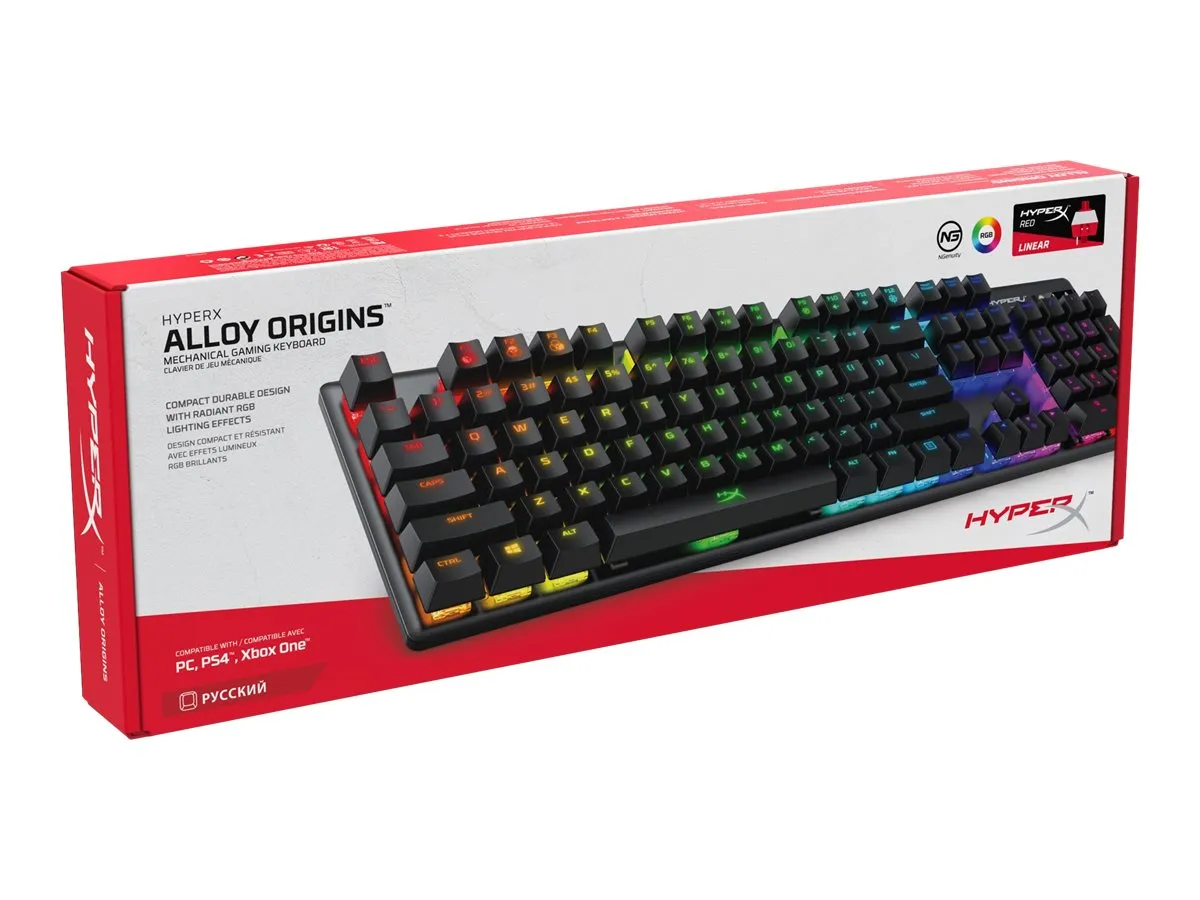 HyperX Alloy Origins Mechanical Gaming Keyboard (HyperX Red Switch) - 4P4F6AA#ABA