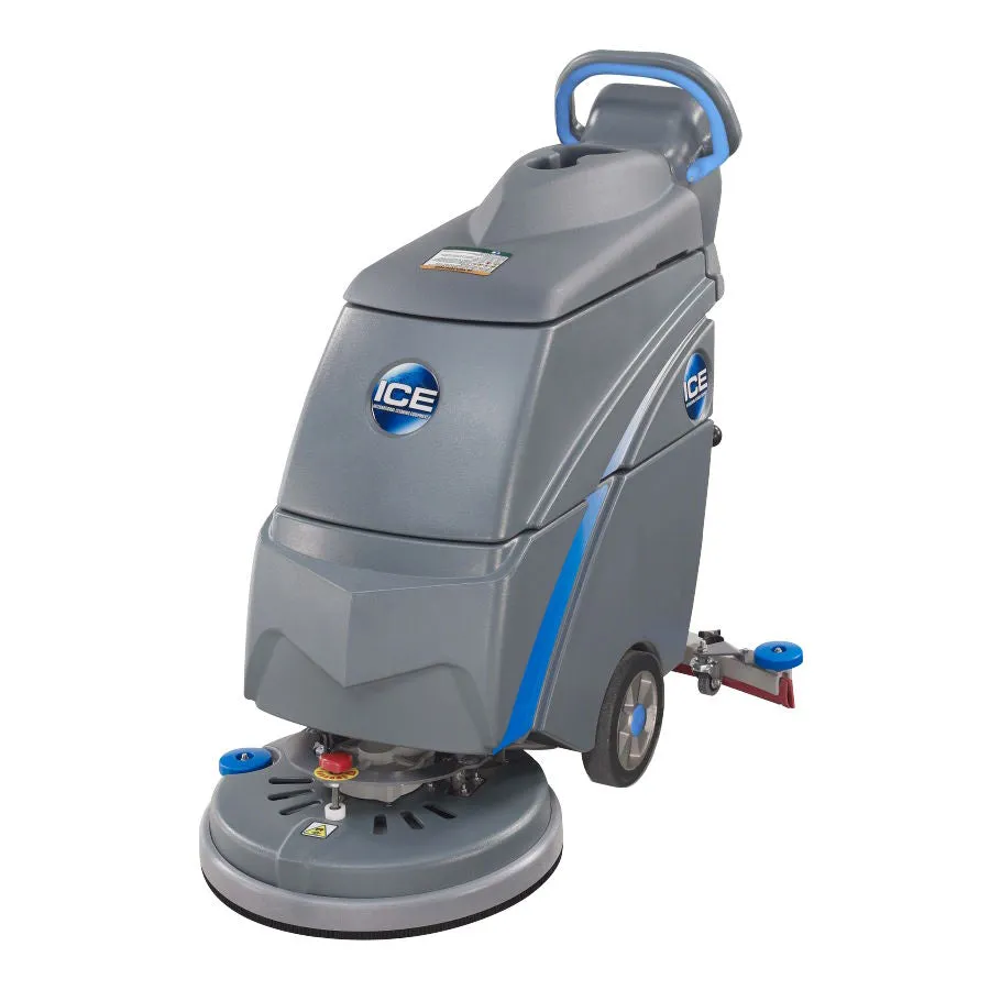 Ice i18C Cord Electric Walk Behind Automatic Floor Scrubber w/ Pad Driver - 9 Gallons