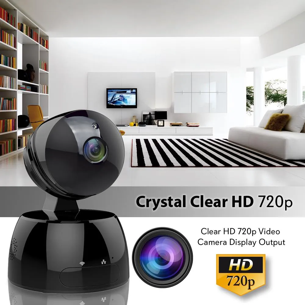 Ip Camera Wifi Cam  - Hd Network Camera With Remote App Control, 720P