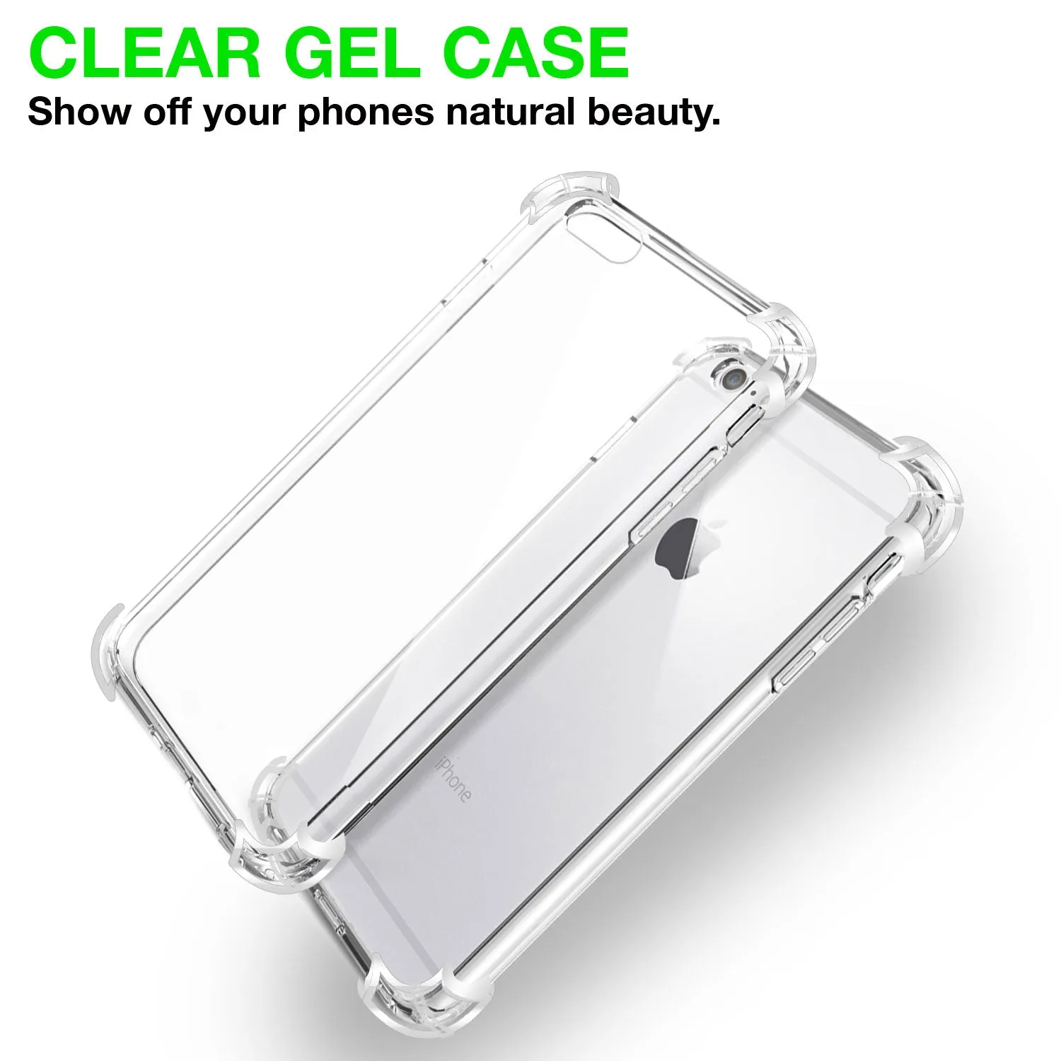 Iphone 6/6s plus Silicon Gel Air Cushion case Back cover - Transparent