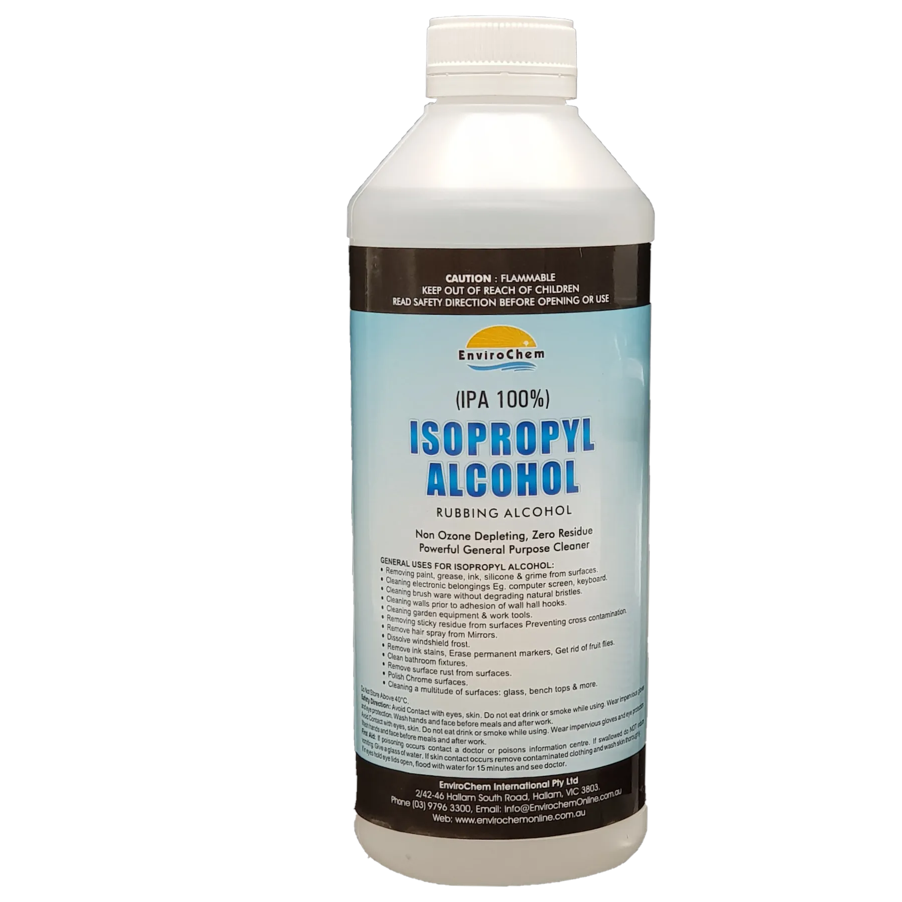 Isopropyl Alcohol (100% IPA), Isopropanol, Rubbing Alcohol