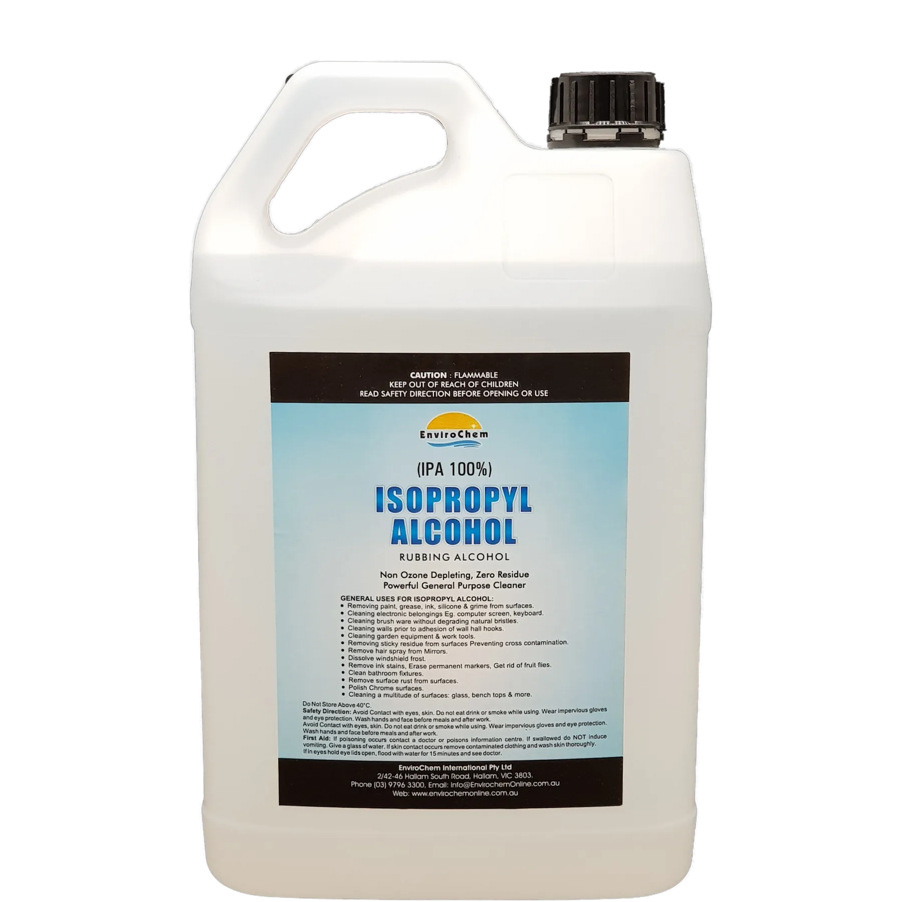 Isopropyl Alcohol (100% IPA), Isopropanol, Rubbing Alcohol