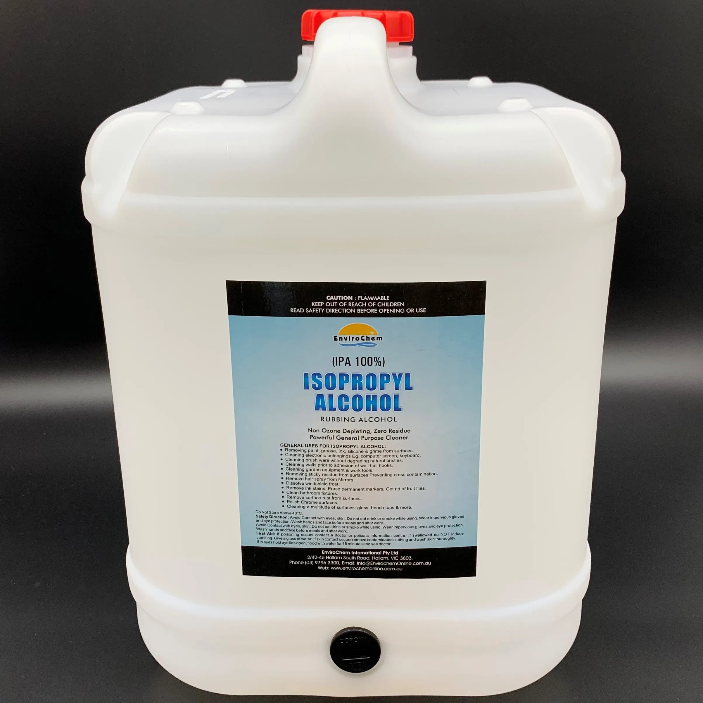 Isopropyl Alcohol (100% IPA), Isopropanol, Rubbing Alcohol