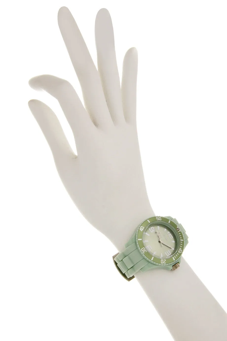 JADE Pastel Green Silicone Watch